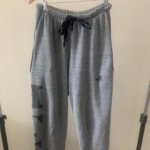 HTFU GymRat Sweatpants  Black on Heather Grey XS